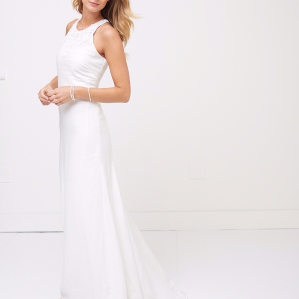 Tommy Bahama Trapeze Linen Wedding Dress